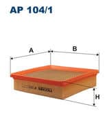 SARDES HAVA FİLTRESİ HONDA CİVİC VI 1.6İ 114HP 95-01 17220P2J003 OEM: 17220P2J003 - SARDES SA2017 kodlu oto yedek parça