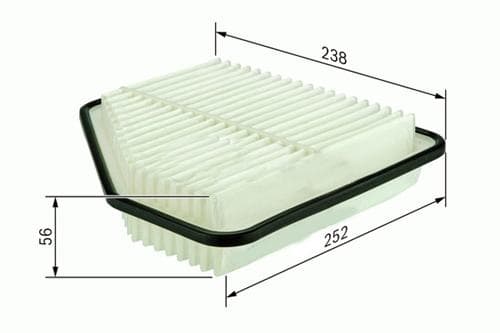 SARDES HAVA FİLTRESİ TOYOTA RAV4 III 2.0VVTİ 06 1780131120 OEM: 1780131120 - SARDES SA2139 kodlu oto yedek parça