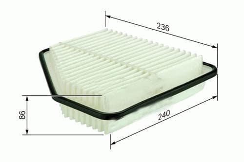 SARDES HAVA FİLTRESİ TOYOTA RAV4 YM. 2.2 D-4D 08 1780126010-1780131170 OEM: 1780126010-1780131170 - SARDES SA2178 kodlu oto yedek parça