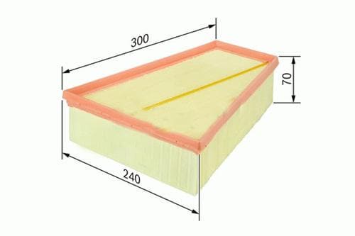 SARDES HAVA FİLTRESİ FORD GALAXY -MONDEO IV-SMAX-VOLVO V70-S80 1.6-1.8-2.0 TDCI 07 OEM: 1418883-6G919601AB-30740955 - SARDES SA2196 kodlu oto yedek parça