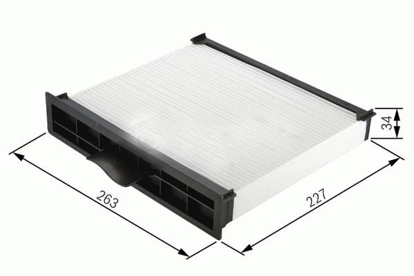 SARDES POLEN FİLTRESİ HYUNDAI MATRİX 1.5 CRDİ VGT 110HP 03-08 971332D000-9999Z07015 OEM: 971332D000-9999Z07015 - SARDES SC640 kodlu oto yedek parça