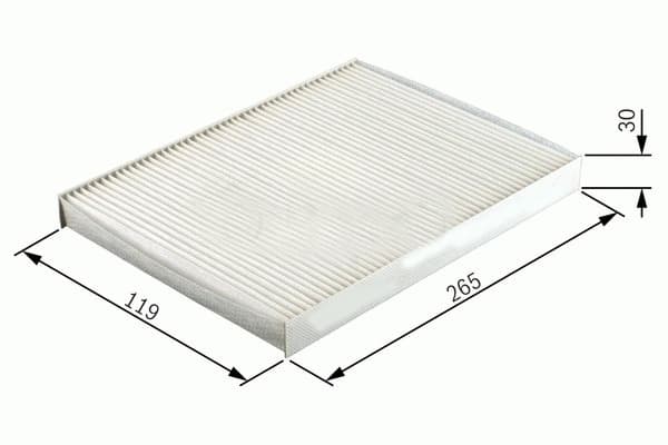 SARDES POLEN FİLTRESİ TWNG CU2642 7701409324 OEM: 7701409324 - SARDES SC678 kodlu oto yedek parça