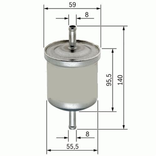 SARDES YAKIT FİLTRESİ VECTRA A-ASTRA F-P106-P205-P306-P309-POLO-CADDY-CORDOBA-AUDI A6-IBIZA-INCA-LEXCAN x 1567.28-6N0201511-4435144-818513 OEM: 1567.28-6N0201511-4435144-818513 - SARDES SF106 kodlu oto yedek parça