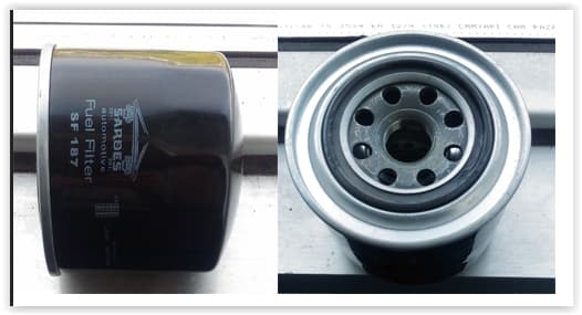 SARDES YAKIT FİLTRESİ HYUNDAI HD35 4000CC H100 KAMYONET YM-MITSUBISHI CANTER TURBO-PRESTIGE WK818/80 x OEM: ME016872 - SARDES SF187 kodlu oto yedek parça