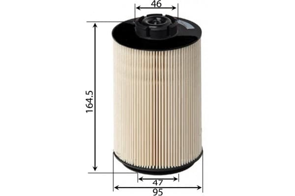 SARDES YAKIT FİLTRESİ VOLVO TIR FEII 07/2006- . FLII 07/2006- SU AYRAÇLI KAĞIT PU 1058x-PE 996-KX 230D ECO 20796775 OEM: 20796775 - SARDES SF275 kodlu oto yedek parça