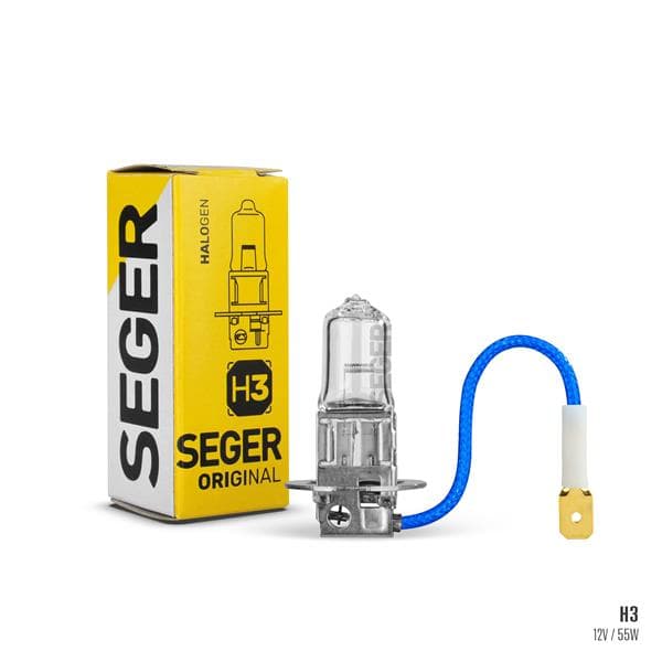 SEGER AMPUL H3 12V 55W PK22S STANDART YENİLEME 3.500K STANDART IŞIK  - SEGER 206068 kodlu oto yedek parça