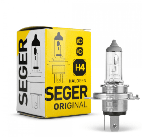 SEGER AMPUL H4 12V 100/90W P43T STANDART YENİLEME 3.500K. YÜKSEK GÜÇ P43 TIRNAKLI  - SEGER 206495 kodlu oto yedek parça