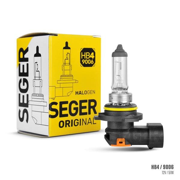 SEGER AMPUL HB4 9006 12V 51W P22D STANDART YENİLEME 3.500K STANDART IŞIK  - SEGER 207690 kodlu oto yedek parça