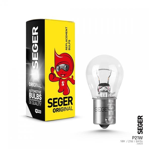 SEGER AMPUL P21W 12V 21W BA15S 93 STANDART YENİLEME - SEGER 208598 kodlu oto yedek parça