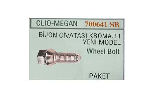 SES BİJON CIVATASI Y.M. CLIO-MGN DELİKLİ PULLU KROMAJLI 402222121R-7703003008 OEM: 402222121R-7703003008 - SES 700641SBC kodlu oto yedek parça