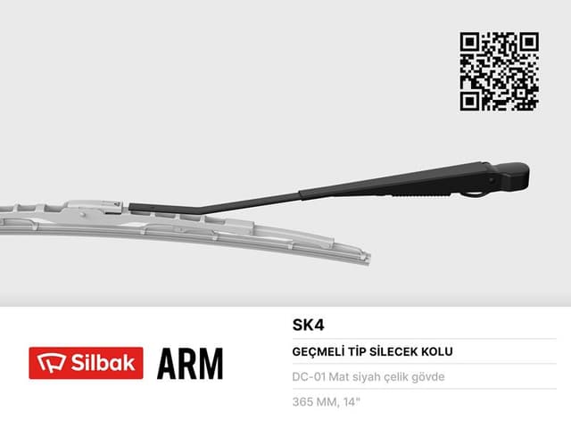 SILBAK SİLECEK KOLU ARKA 385MM M131-KARTAL  - SILBAK SK4 kodlu oto yedek parça