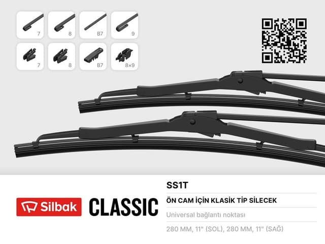 SILBAK ARKA SİLECEK SÜPÜRGESİ 310MM FIESTA 02 08 FUISON 02 12 2S6J 17402 AB-AS6J 17402 AB OEM: 2S6J 17402 AB-AS6J 17402 AB - SILBAK SS1T kodlu oto yedek parça