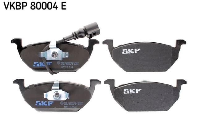 SKF ÖN BALATA FİŞLİ KÜÇÜK GOLF4-GOLF5-JETTA-BORA-POLO-A3-LEON 97 OEM: 1J0698151G-1K0698151F-6R0698151A - SKF VKBP80004E kodlu oto yedek parça