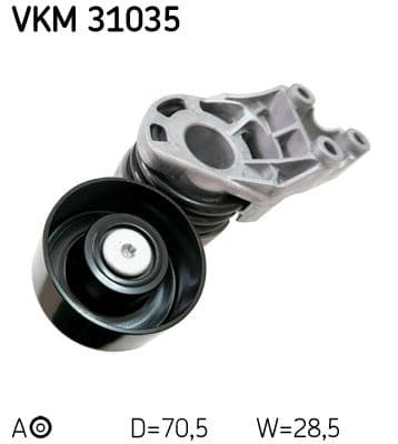 SKF ALTERNATÖR GERGİ RULMANI KÜTÜKLÜ POLO-FABIA-CORDOBA 1.4 TDI 2001-2009 AMF-BNV-BNM OEM: 045903315A - SKF VKM31035 kodlu oto yedek parça