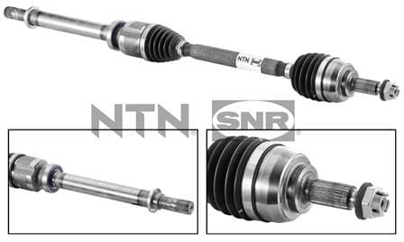 SNR ON AKS KOMPLE SAG RENAULT KANGOO 08 1.5dCi 1.6 MEKANİK 5 VİTES 6 VİTES U:913 mm. 937 mm OEM: 391005791R-8200768656-8200661556 - SNR DK55149 kodlu oto yedek parça