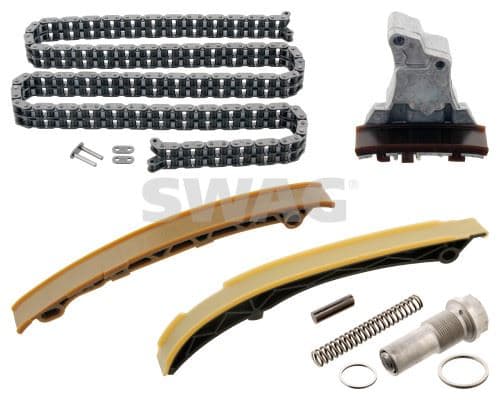 SWAG EKSANTRIK ZINCIR SETI MERCEDES M111 W124 W202 W203 W210 OEM: A0029977394-A1110501116-A1110500311 - SWAG 10940621 kodlu oto yedek parça