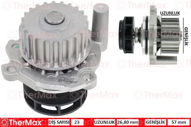 THERMAX DEVİRDAİM GOLF IV-BORA-OCTAVIA-TOLEDO II-LEON-A3 1.8-20V AGN-AJQ-BFN 06A121011H-06A121012G-06A121012 OEM: 06A121011H-06A121012G-06A121012 - THERMAX T01.227 kodlu oto yedek parça