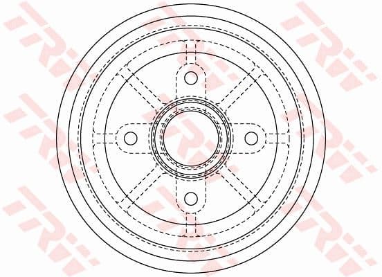 TRW ARKA KAMPANA C3 I 1.4 i-1.4 HDI 02 > OEM: 4147.52 - TRW DB4414MR kodlu oto yedek parça