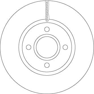 TRW ON FREN DISK AYNASI B MAX 12 FIESTA VI 13 TRANSIT COURIER 14 OEM: AY111125AA-EY161125BA-1833857 - TRW DF6509 kodlu oto yedek parça