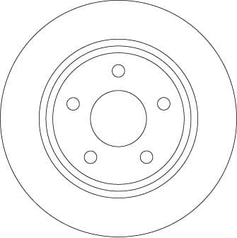 TRW ARKA FREN DISK AYNA FOCUS IV 17 OEM: JX612A315AEA-2196429 - TRW DF6556 kodlu oto yedek parça