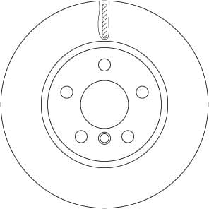 TRW FREN DISKI ON BMW F45 F46 F48 F39 MINI F55 F56 F57 F60 OEM: 34116864439-34116866297 - TRW DF6757 kodlu oto yedek parça