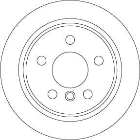 TRW FREN DISKI ARKA MINI F54 F55 F56 F57 OEM: 34216799383 - TRW DF6795 kodlu oto yedek parça