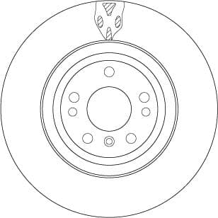TRW FREN DISKI ON 4-matic MERCEDES W166 C292 W251 OEM: A1664211300 - TRW DF6833S kodlu oto yedek parça