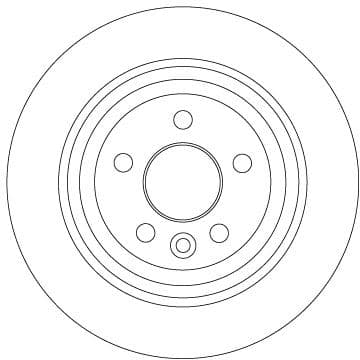 TRW FREN DISKI ARKA FREELANDER 2 L359 06 14 OEM: LR039935 - TRW DF6913 kodlu oto yedek parça