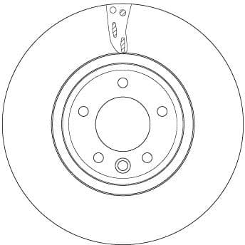 TRW FREN DISKI ON LAND ROVER DISCOVERY L462 RANGE ROVER SPORT L494 L405 OEM: LR081594 - TRW DF6954S kodlu oto yedek parça