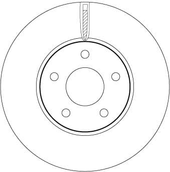 TRW ON FREN DISK AYNA FOCUS IV 17 OEM: JX611125AEB-2305503-JX611125AEA - TRW DF6975 kodlu oto yedek parça