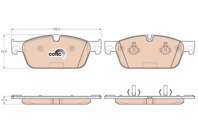 TRW FREN BALATASI ON MERCEDES W166 X166 C292 OEM: A0074207920 - TRW GDB1970 kodlu oto yedek parça