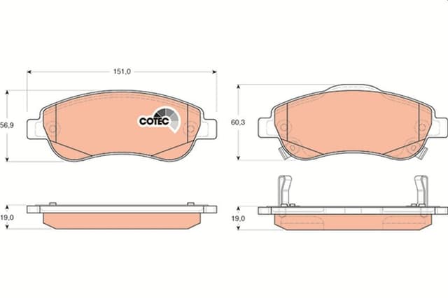 TRW ÖN FREN BALATA HONDA CR-V 1.6L N16A2 RE6 İ-DTEC dizel 4x2 13- / 2.0L R20 benzinli otomatik vites RE5 07-15 OEM: 45022SWWG00-45022SWWG01-45022SWWG02 - TRW GDB3445 kodlu oto yedek parça