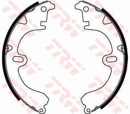 TRW ARKA PABUÇ BALATA COROLLA 83-92 GS8224 OEM: 0449501011-94840683 - TRW GS8224 kodlu oto yedek parça