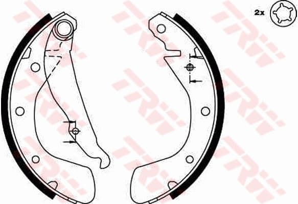 TRW ARKA PABUÇ BALATA CORSA B 3.93-9.00 CORSA C 00-12.09 TIGRA 94-00 ASTRA F 92-9.98 200x28 OEM: 1605952-1605041-1605052 - TRW GS8542 kodlu oto yedek parça