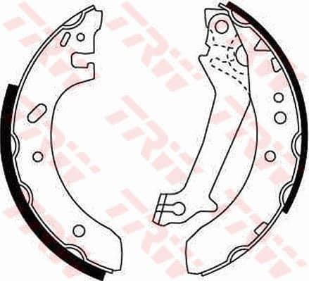 TRW ARKA PABUÇ BALATA ESCORT V/VI 1.4 1.6 1.8D ABS SIZ 95 FIESTA 1.3 1.4 1Ç8D 203x38 GS8608 OEM: 95AB2200BC-6500944-5027752 - TRW GS8607 kodlu oto yedek parça