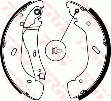 TRW ARKA FREN BALATA TRANSIT V184 00 06 A.CEKER PABUCLU OEM: YC152200A2D-4743576-4525732-T123327 - TRW GS8690 kodlu oto yedek parça