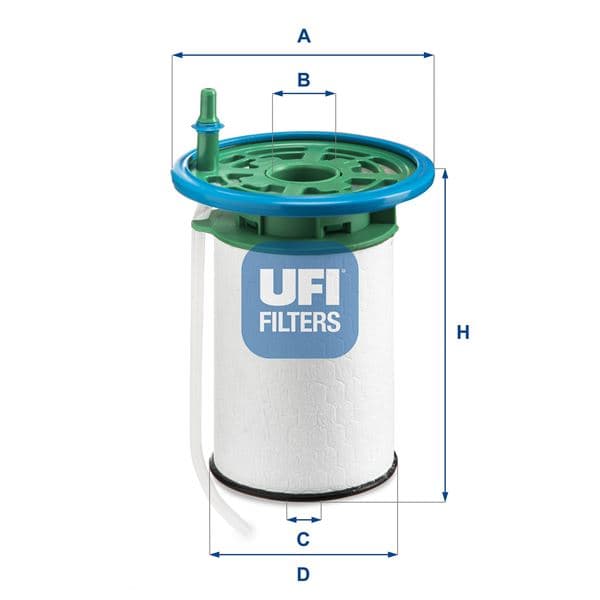 UFI YAKIT FİLİTRESİ BOXER-JUMPER 2.0 BLUE HDI 15 OEM: 77366641-77367433-1614111980 - UFI 2605300 kodlu oto yedek parça