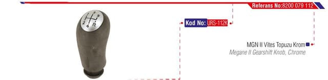 URS VİTES TOPUZU RENAULT MEGANE II 02 CLIO III 04 DACIA LOGAN 04 5 İLERİ-KROM KAPAK 8200079112-8200379945 OEM: 8200079112-8200379945 - URS 112K kodlu oto yedek parça