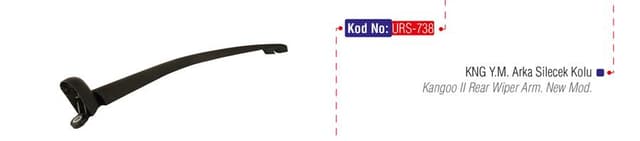 URS SİLECEK KOLU ARKA KNG III YM 7701068738 OEM: 7701068738 - URS 738 kodlu oto yedek parça
