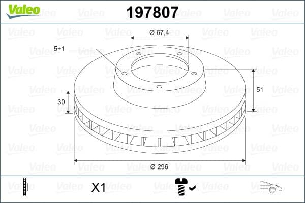 VALEO ÖN FREN AYNASI INSIGNIA A 08 SAAB 9-5 YS3G 10 16 JANT 296x30x5DLxHAVALI 13501307-569063 13579147-569078-13502213-569421 OEM: 13579147-569078-13502213-569421 - VALEO 197807 kodlu oto yedek parça