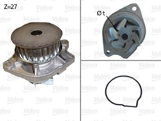 VALEO SU POMPASI AUDI / SEAT OEM: 036121005E-036121005EX-036121005Q - VALEO 506576 kodlu oto yedek parça