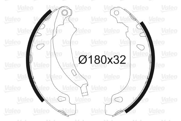 VALEO ARKA PABUÇ BALATA P206 1.4İ 1.6İ 1.4HDİ 1.9D 98 >02 > 206 1.4 1.4HDİ 09 > ABS SİZ ARAÇLAR 180x32 OEM: 4241.K5-4241.N1 - VALEO 562650 kodlu oto yedek parça