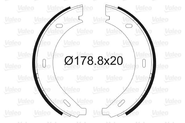 VALEO FREN BALATASI ARKA PARK FRENI MERCEDES VITO W638 96 03 OEM: A6384200020 - VALEO 562745 kodlu oto yedek parça