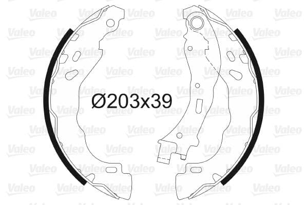 VALEO ARKA FREN BALATASI KAMPANA CORSA F 19 C-ELYSEE 12 C3 09 C4 14 301 12 208 12 DS3 15 OEM: 1607139080-1663939580-1606631180 - VALEO 564157 kodlu oto yedek parça