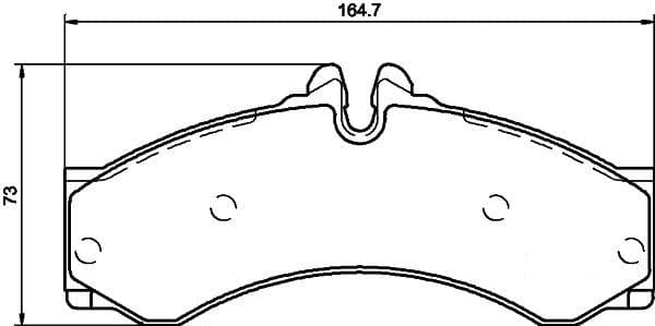 VALEO FREN BALATASI ON ARKA MERCEDES SPRINTER B901 B904 . VW LT 28-35-46 A0044202420-2D0698151A OEM: A0044202420-2D0698151A - VALEO 670966 kodlu oto yedek parça