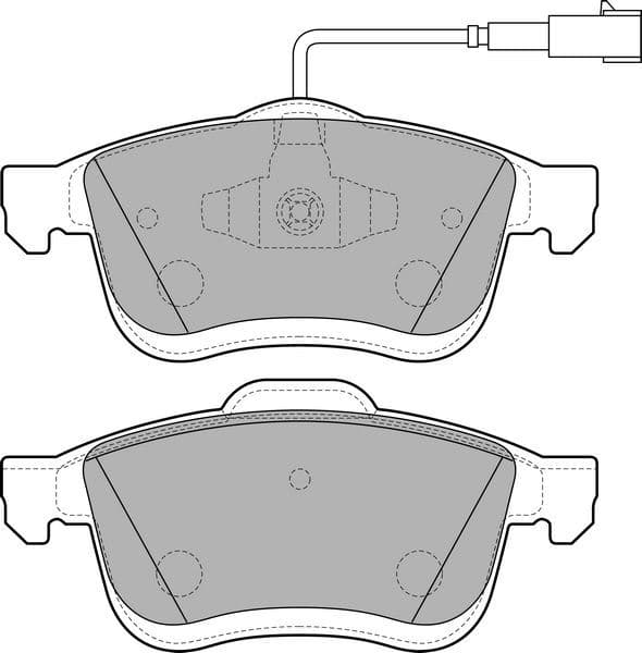 VALEO ÖN BALATA FIAT DOBLO III 10 OPEL COMBO 12 1.3D MTJ 1.4 1.6D MTJ 2.0D MTJ 77364929-77365311-77365396-WVA24727 OEM: 77364929-77365311-77365396-WVA24727 - VALEO 671763 kodlu oto yedek parça