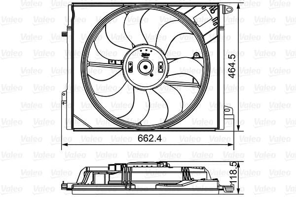 VALEO FAN MOTORU ŞASESİ RENAULT MEGANE IV 16 TALISMAN 15 1.2TCe 1.5dCi 1.6dCi 1.6SCe 2.0dCi OEM: 214810118R-214810518R - VALEO 696881 kodlu oto yedek parça