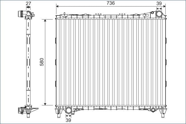 VALEO MOTOR SU RADYATORU LAND ROVER R.R. 4 L405 R.R. SPORT 2 L494 OEM: LR034553 - VALEO 701127 kodlu oto yedek parça