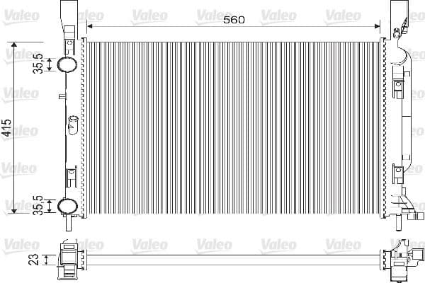 VALEO MOTOR SU RADYATORU MERCEDES CITAN OM607 W415 12 . RENAULT KANGOO 1.5 dCi 1.6 16V 09 A4155000002-8200418328 OEM: A4155000002-8200418328 - VALEO 733122 kodlu oto yedek parça