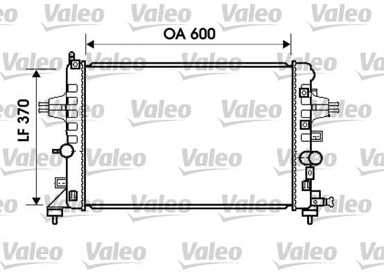 VALEO RADYATÖR ASTRA H- ZAFIRA 1.6-1.8 AC KLİMASIZ MEK 600x368x18 OEM: 13170110-1300266-13145211 - VALEO 734382 kodlu oto yedek parça